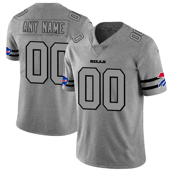 Custom Buffalo Bills 2019 Gray Gridiron Gray Vapor Untouchable Limited Jersey Stitched Jersey Football Jerseys