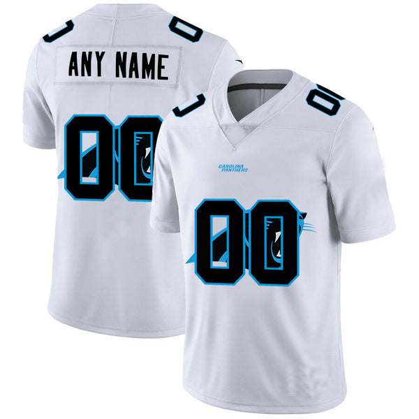 Custom Carolina Panthers White Team Big Logo Vapor Untouchable Limited Jersey Stitched Jersey Football Jerseys