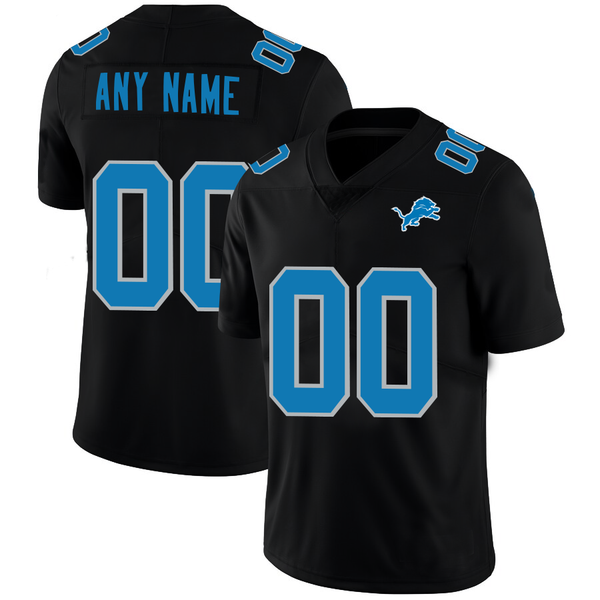 Custom Detroit Lions Football Jerseys Black American Stitched Name And Number Size S to 6XL Christmas Birthday Gift