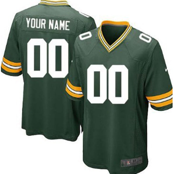 Custom Green Bay Packers Green Limited Jersey Stitched American Football Jerseys