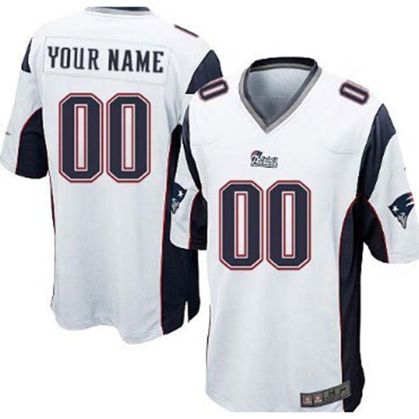 Custom New England Patriots White Limited Jersey Stitched American Football Jerseys