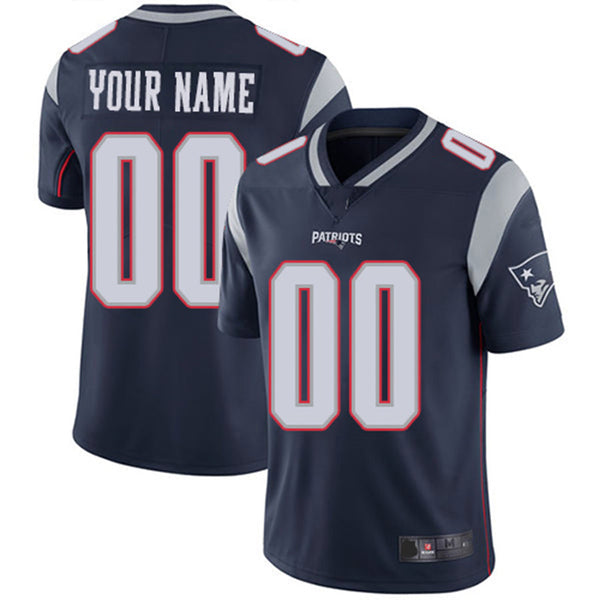 Custom New England Patriots Navy Vapor Untouchable Player Limited Jersey Stitched American Football Jerseys