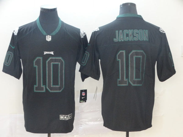 Men's Philadelphia Eagles #10 Desean Jackson Black Game Player Jersey