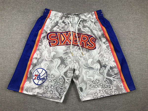 Men's Philadelphia 76ers Gray Year of the Tiger Edition Pocket Shorts