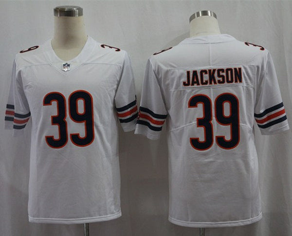 Men's Chicago Bears Eddie Jackson #39 White Player Game Jersey