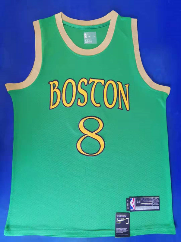 Men's Boston Celtics Kemba Walker #8 NBA Game Jersey - Retro Green