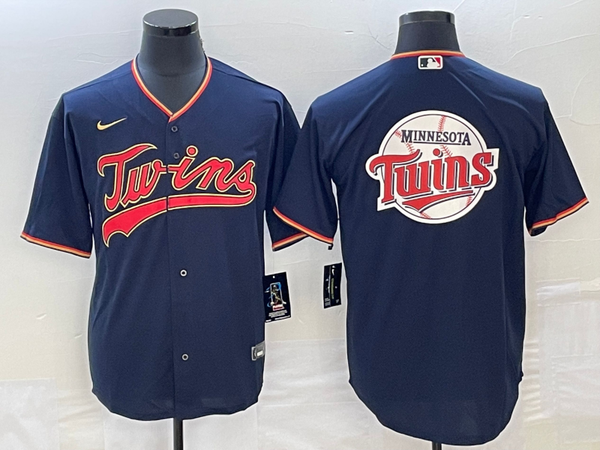 Men's Minnesota Twins Navy Replica Player Jersey