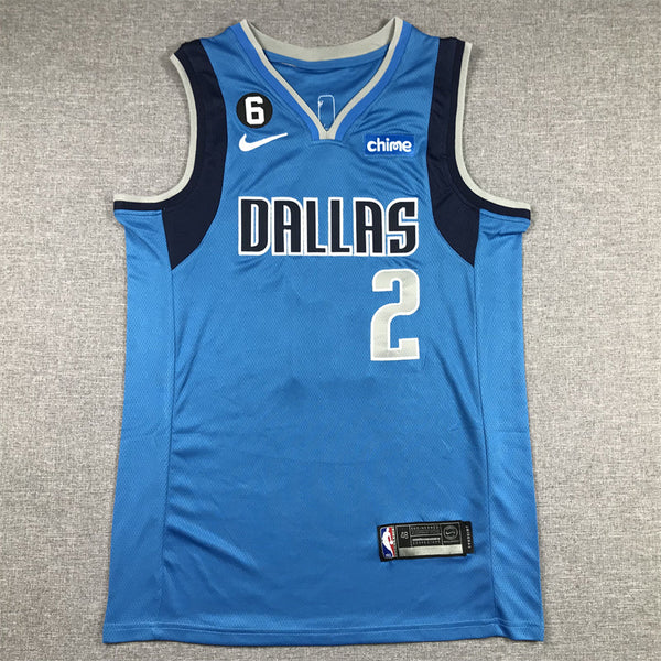 Men's Dallas Mavericks Kyrie Irving #2 Royal 2022/23 Fast Break Replica Jersey - Icon Edition