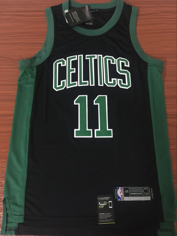 Men's Boston Celtics Kyrie Irving #11 Black Swingman Jersey