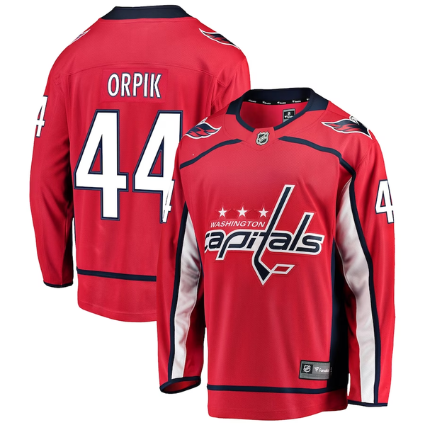 Men's Washington Capitals Brooks Orpik #44 Red Breakaway Home Player Jersey