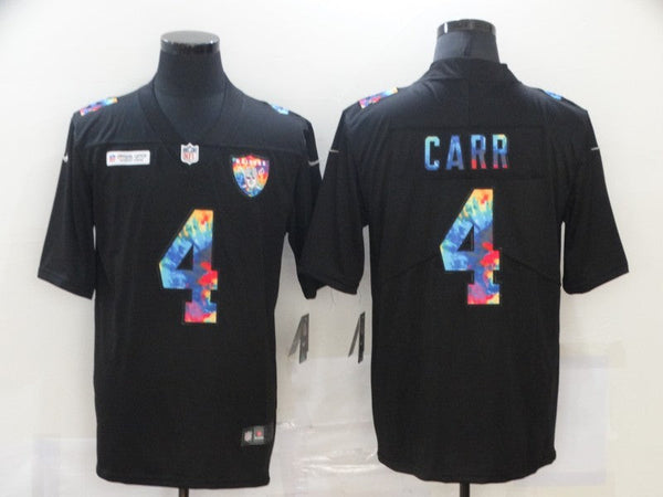 Men's Las Vegas Raiders #4 Derek Carr Black Alternate Player Jersey