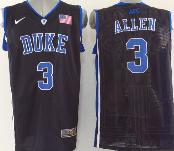 Men's Duke Blue Devils Grayson Allen #3 Black Game Jersey