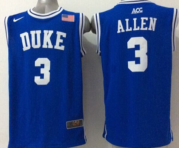 Men's Duke Blue Devils Grayson Allen #3 Blue Game Jersey