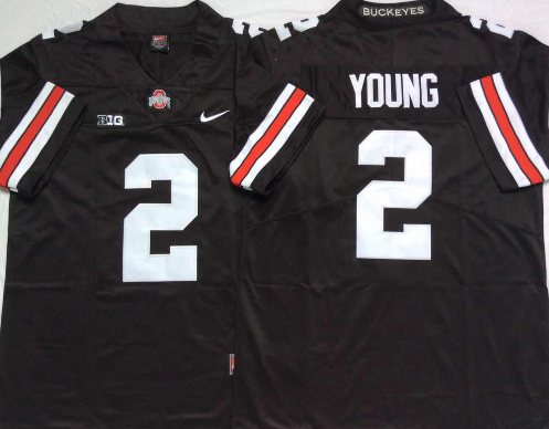 Men's Ohio State Buckeyes Chase Young #2 Black Player Game Jersey