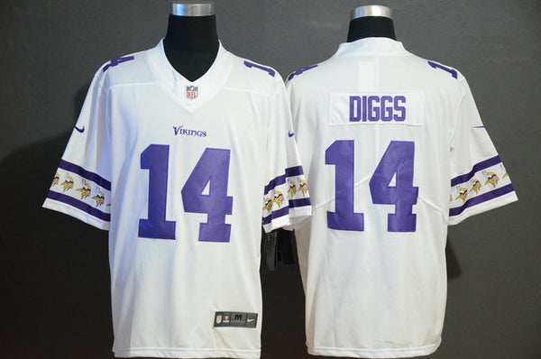 Men's Minnesota Vikings Stefon Diggs #14 White Game Jersey