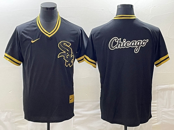 Men's Chicago White Sox Black Cooperstown Collection Game Jersey