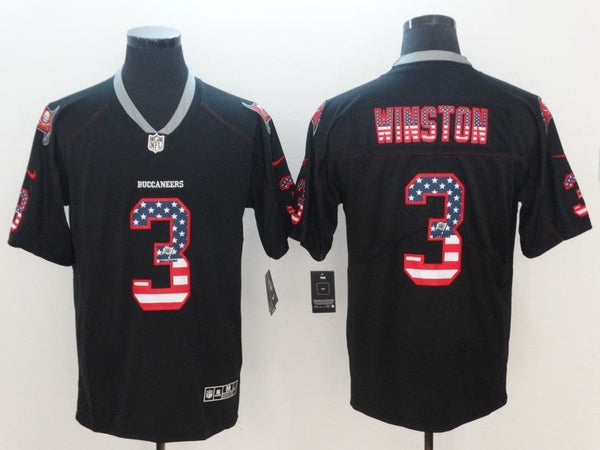 Men's Tampa Bay Buccaneers Jameis Winston #3 Black Alternate Game Jersey