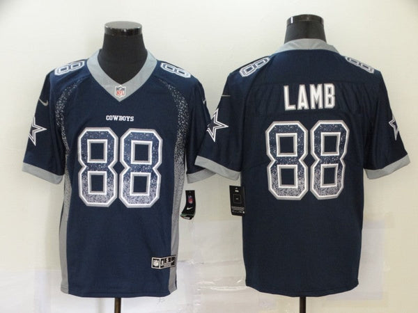 Men's Dallas Cowboys CeeDee Lamb #88 Navy Game Jersey