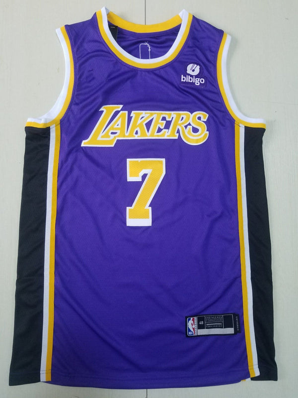 Men's Los Angeles Lakers Carmelo Anthony #7 Purple Fast Break Replica Jersey