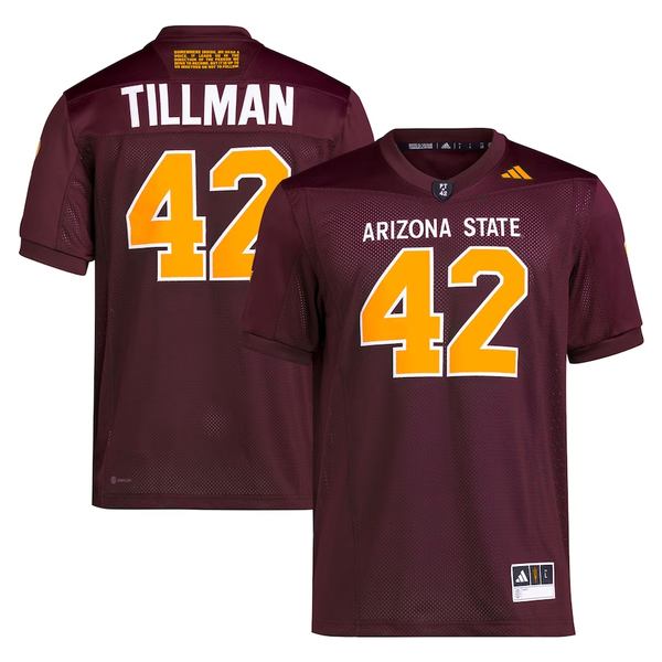 Men's Arizona State Sun Devils Pat Tillman #42 Maroon Game Jersey