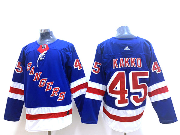 Men's New York Rangers Kaapo Kakko #45 Blue Player Jersey