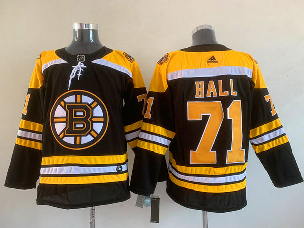 Men's Boston Bruins Taylor Hall #71 Black Replica Player Jersey