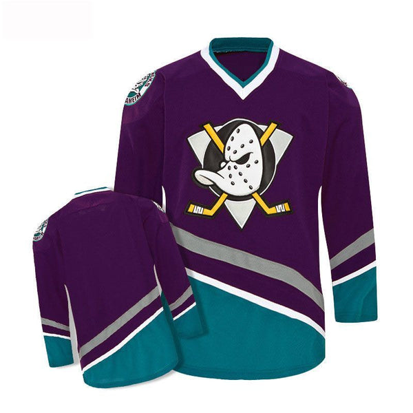 Men's Anaheim Ducks Purple/Blue Line Blank Player Jersey