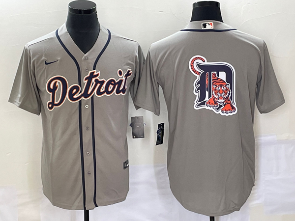 Men's Detroit Tigers Gray Replica Team Jersey