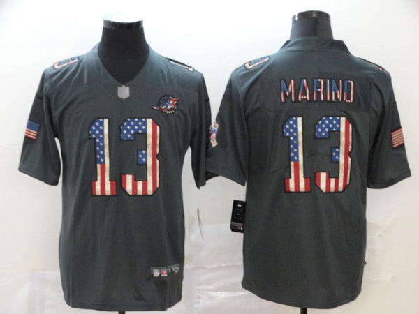 Men's Miami Dolphins Dan Marino #13 Black Alternate Player Game Jersey