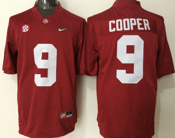 Men's Alabama Crimson Tide Amari Cooper #9 Crimson Player Game Jersey