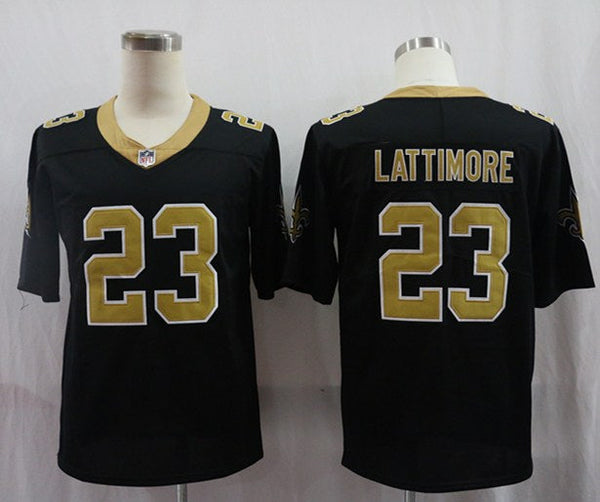 Men's New Orleans Saints Marshon Lattimore #23 Black Game Jersey