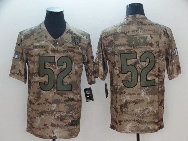 Men's Chicago Bears Khalil Mack #52 Camouflage Game Jersey