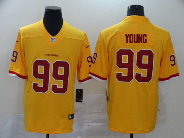 Men's Washington Redskins Chase Young #99 Yellow Game Jersey