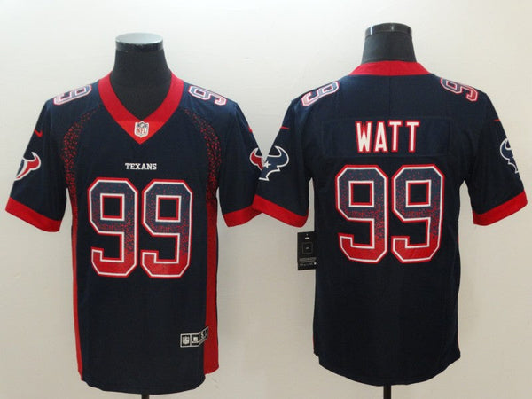 Men's Houston Texans J.J. Watt #99 Navy Player Game Jersey