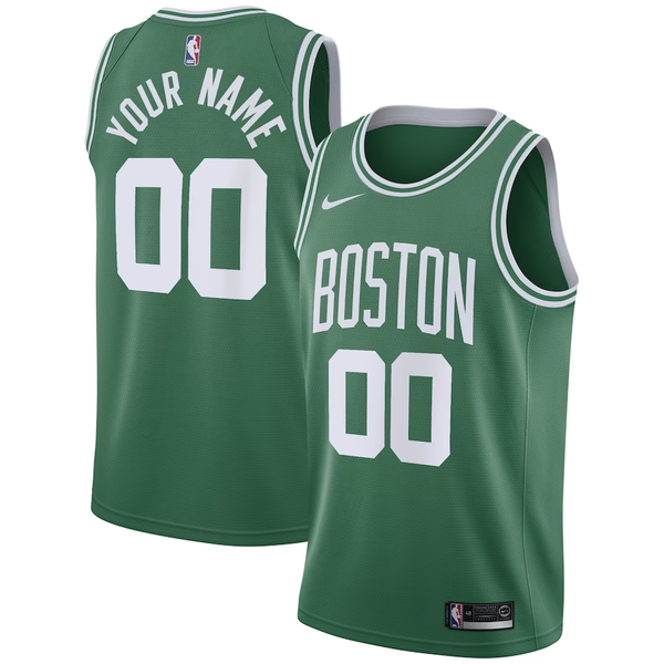 Men's Boston Celtics Kelly Green 2020/21 Swingman Custom Jersey - Icon Edition