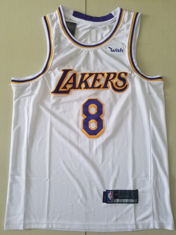 Men's Los Angeles Lakers Kobe Bryant #8 White Swingman Player Jersey