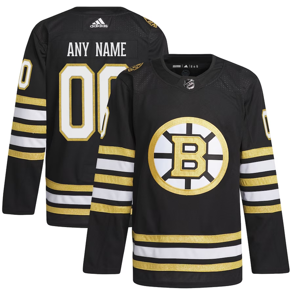 Men's Boston Bruins Fanatics Branded Black Custom Jersey