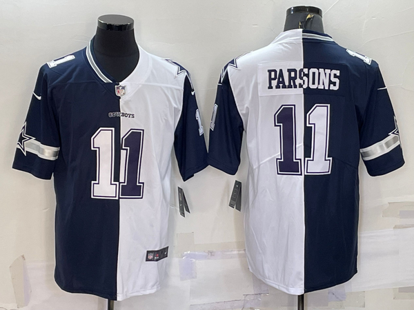 Men's Dallas Cowboys Micah Parsons #11 Navy/White Game Jersey