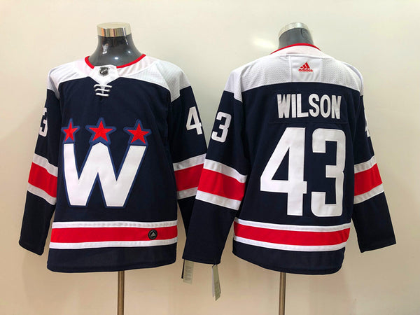 Men's Washington Capitals Tom Wilson #43 Navy Player Game Jersey