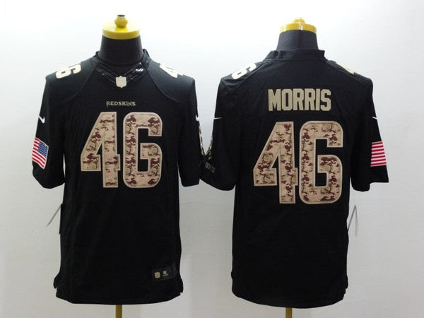 Men's Washington Redskins Alfred Morris #46 Black Game Player Jersey