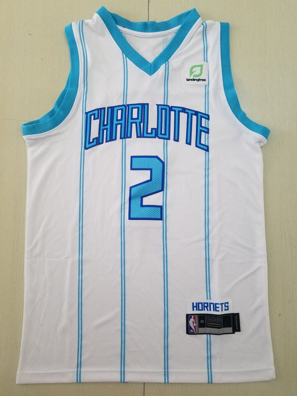 Men's Charlotte Hornets #2 LaMelo Ball White 2020-21 swingman jersey