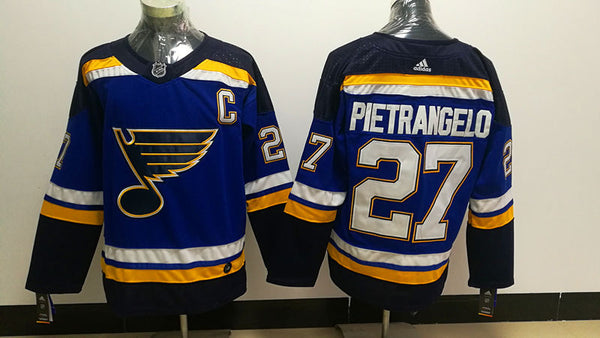 Men's St. Louis Blues Alex Pietrangelo #27 Blue Home Breakaway Player Jersey