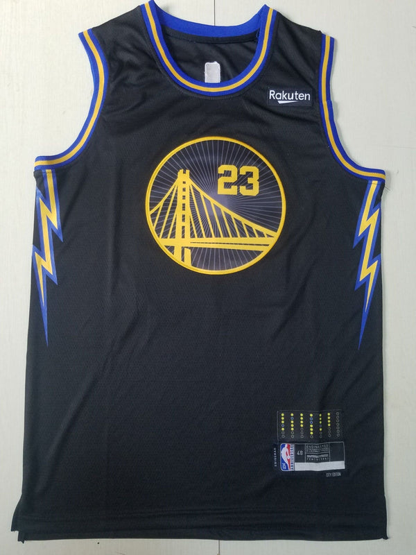 Men's Golden State Warriors Draymond Green #23 City Edition Black Classic Jersey