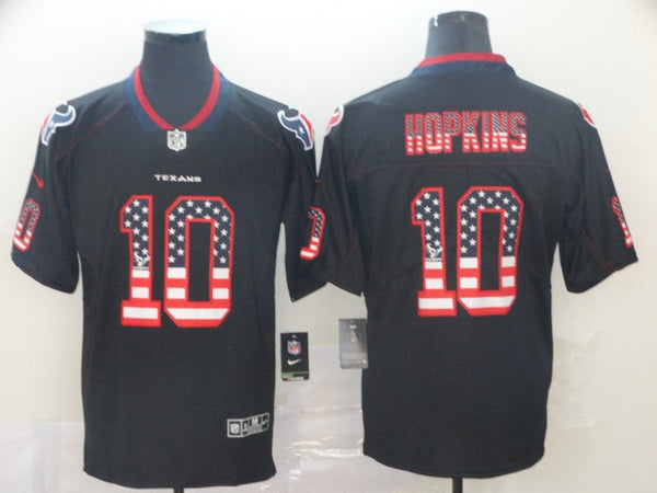 Men's Houston Texans DeAndre Hopkins #10 Black Alternate Game Jersey