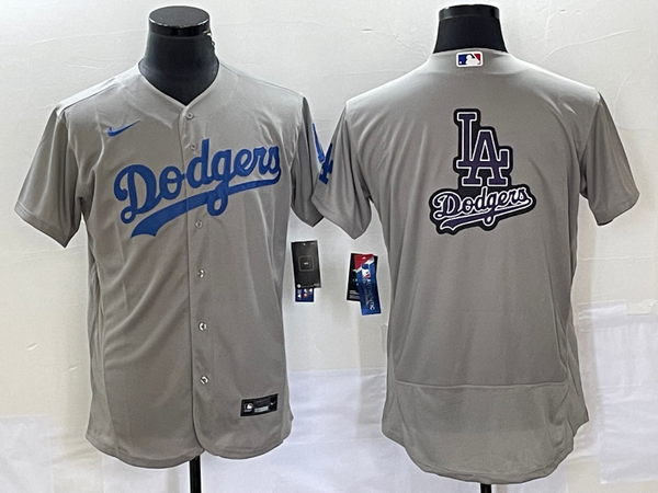 Men's Los Angeles Dodgers Gray Replica Game Jersey