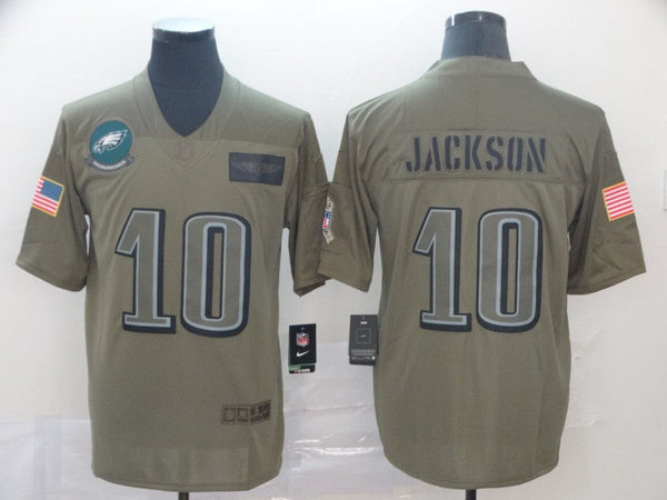 Men's Philadelphia Eagles Desean Jackson #10 Brown Game Jersey