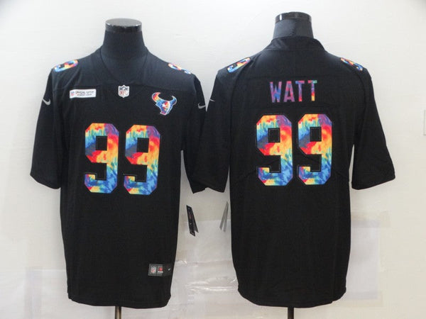 Men's Houston Texans #99 J.J. Watt Black Game Player Jersey