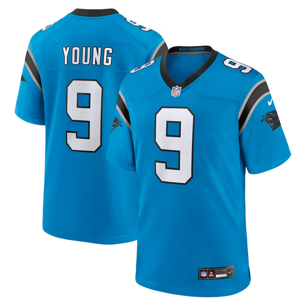 Men's Carolina Panthers Bryce Young #9 Blue Game Jersey