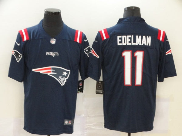 Men's New England Patriots Julian Edelman #11 Navy Game Player Jersey