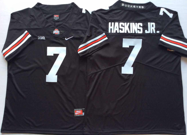 Men's Ohio State Buckeyes Dwayne Haskins #7 Black Player Game Jersey